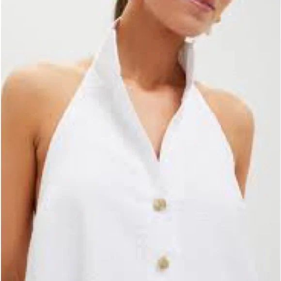 NWT Tuckernuck Jagger White Seersucker Midi Dress 265361 - Size Small - Picture 4 of 9